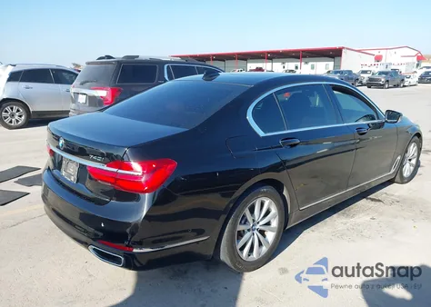 2017 BMW 740I из США, поврежденный, VIN WBA7E2C52HG739745